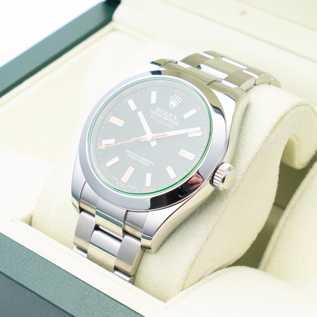 2009 Rolex Milguass Ref. 116400GV with Box & Papers
