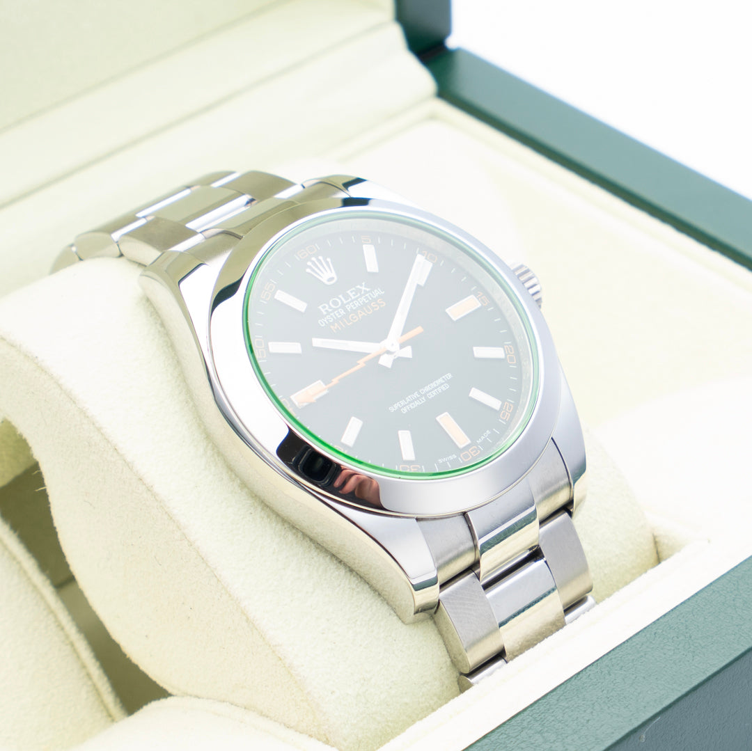 2009 Rolex Milguass Ref. 116400GV with Box & Papers