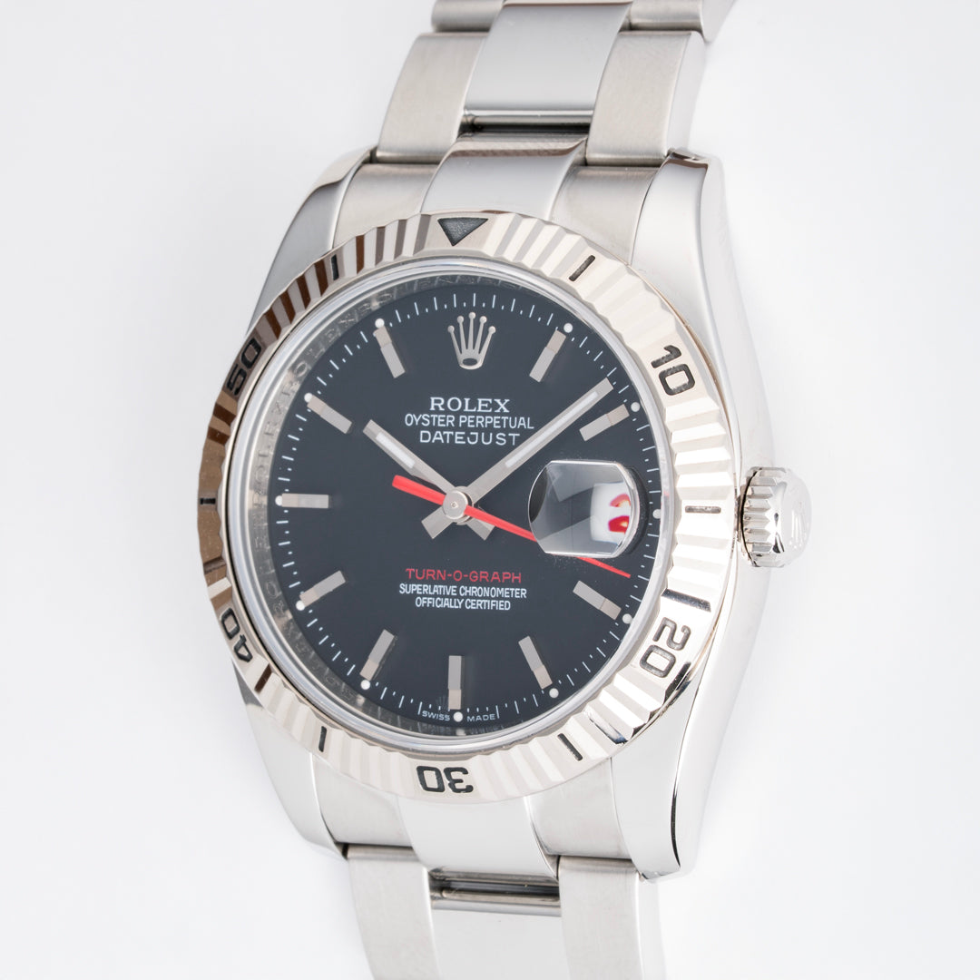 2008 Rolex Datejust Turn-O-Graph Ref. 116264 with Box & Papers