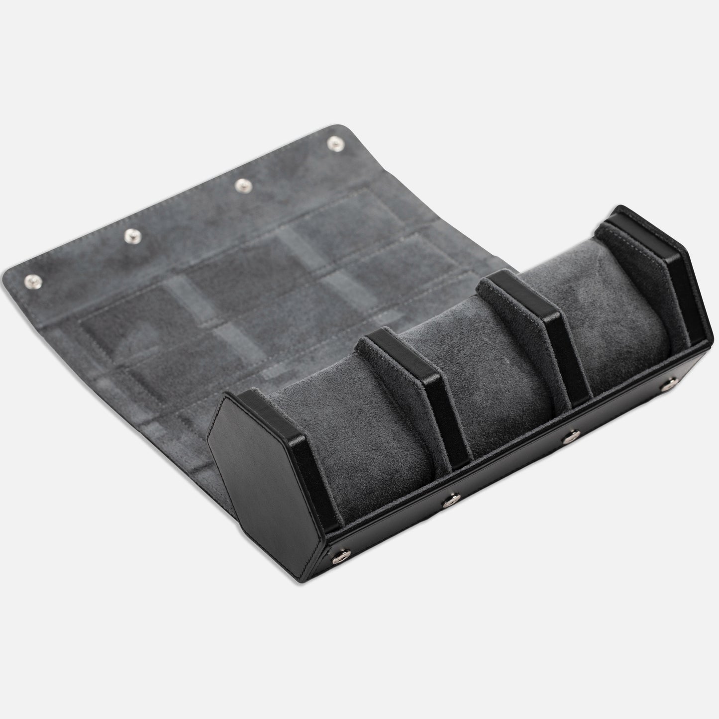 The Hex Leather Three Watch Roll
