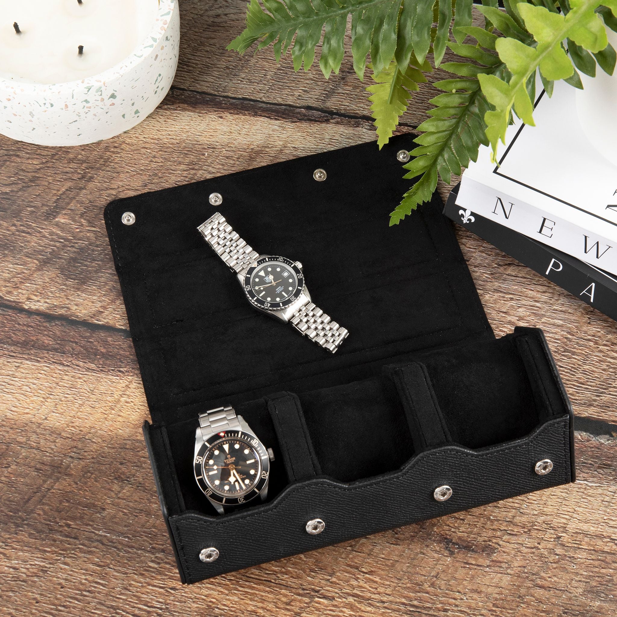 The Prism Leather Watch Roll | HorologyHour®