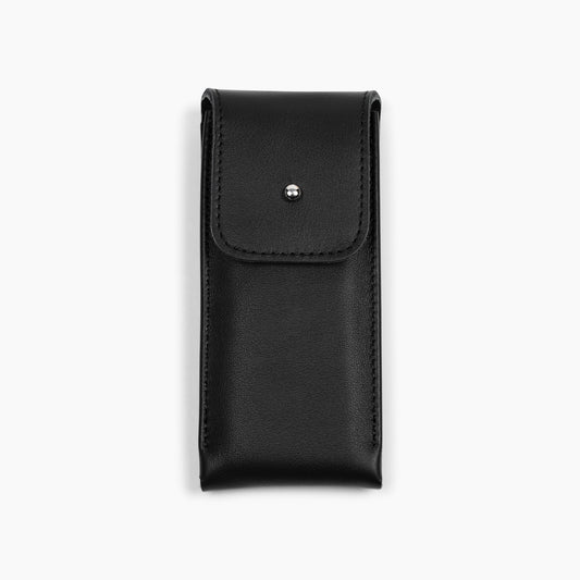 The Lorient Nappa Leather Watch Pouch In Black