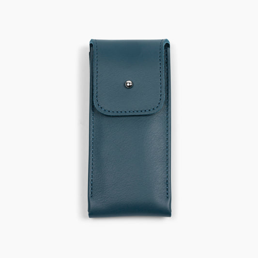 The Lorient Nappa Leather Watch Pouch In Blue