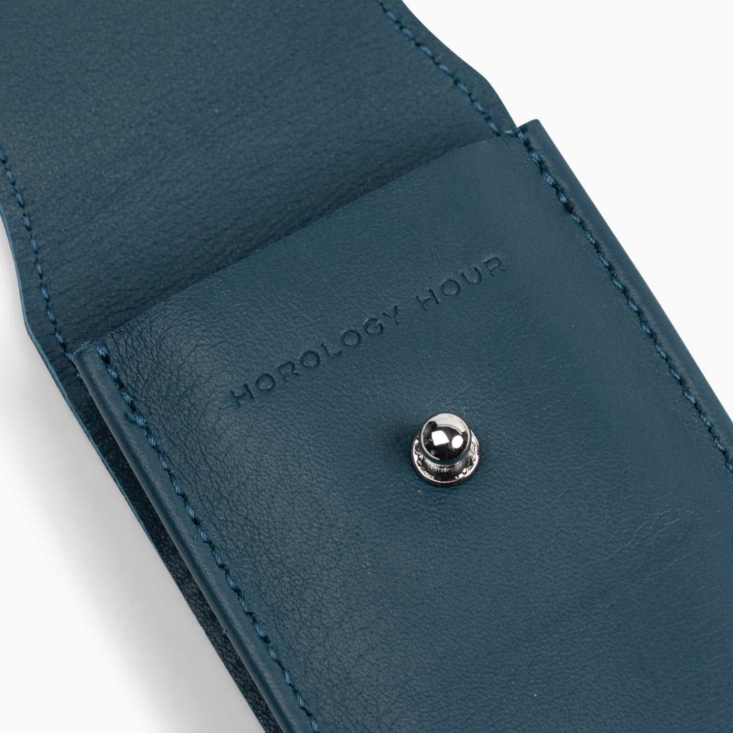 The Lorient Nappa Leather Watch Pouch In Blue