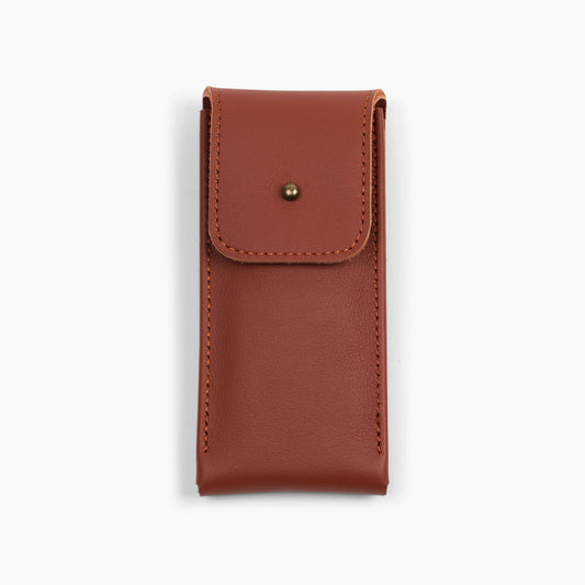 The Lorient Nappa Leather Watch Pouch In Brown