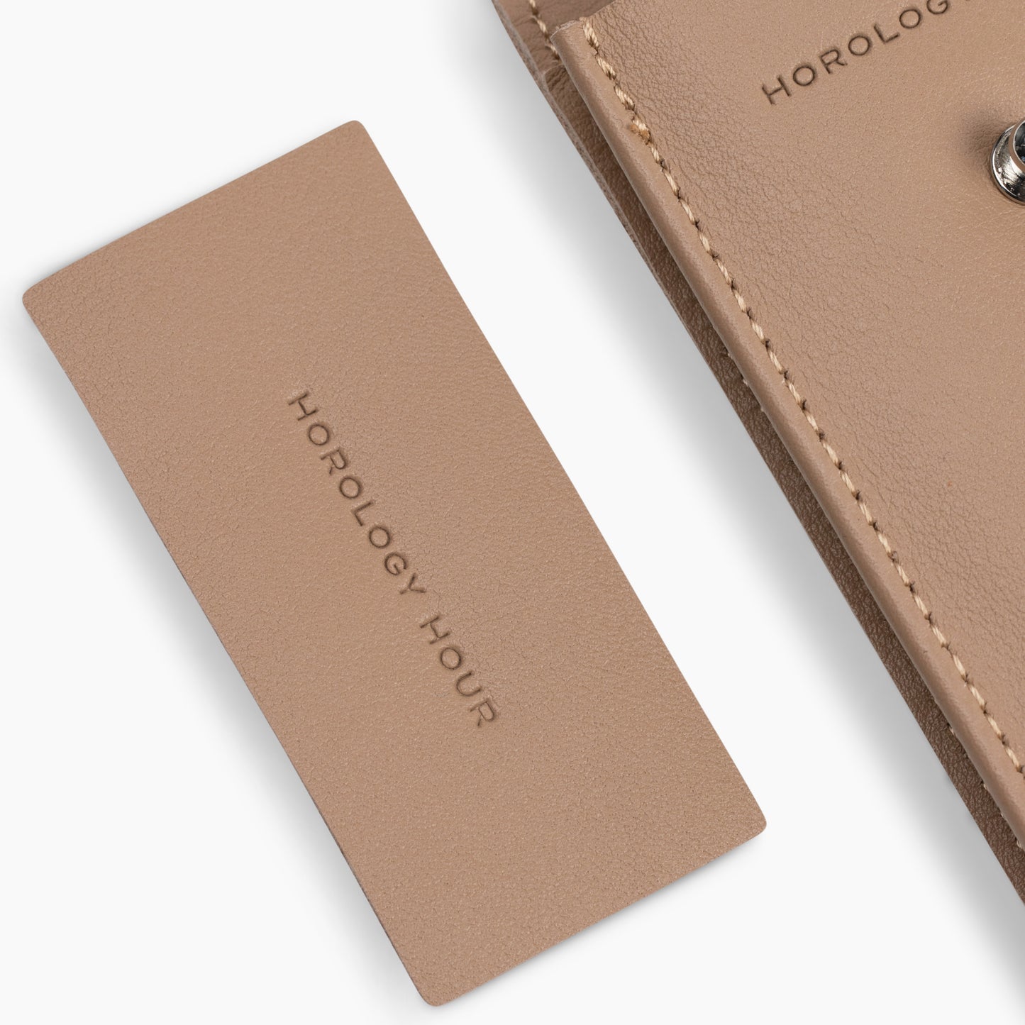 The Lorient Nappa Leather Watch Pouch In Taupe